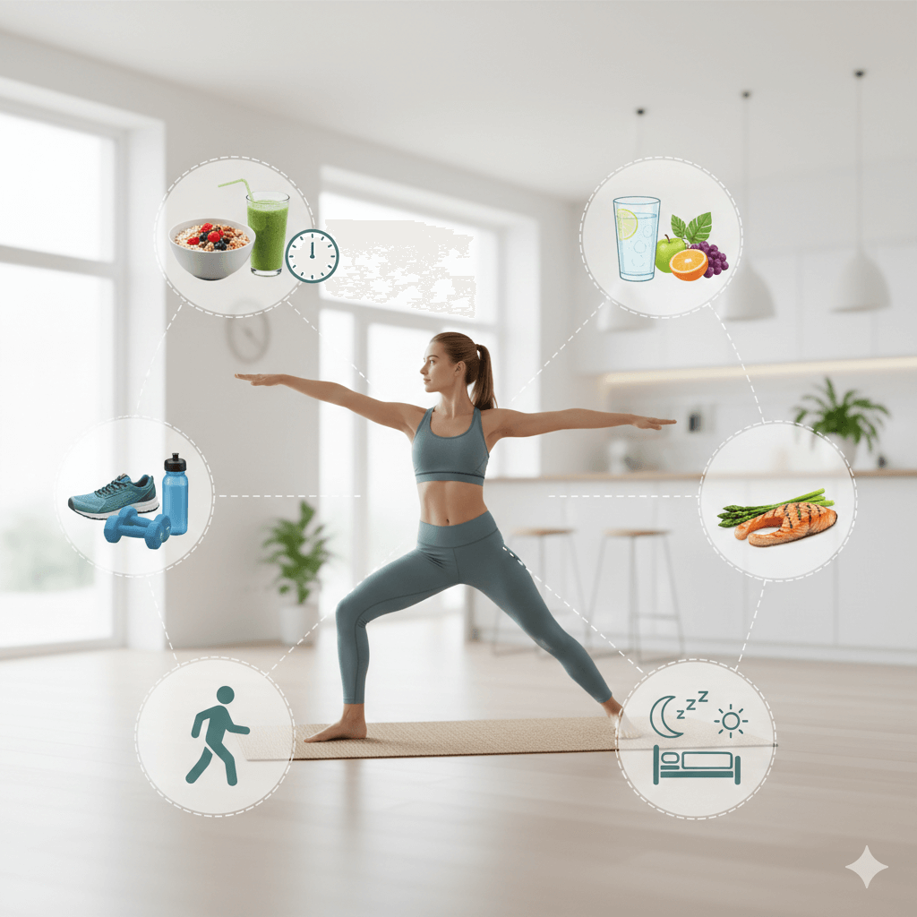 Healthy daily habits supporting metabolic health